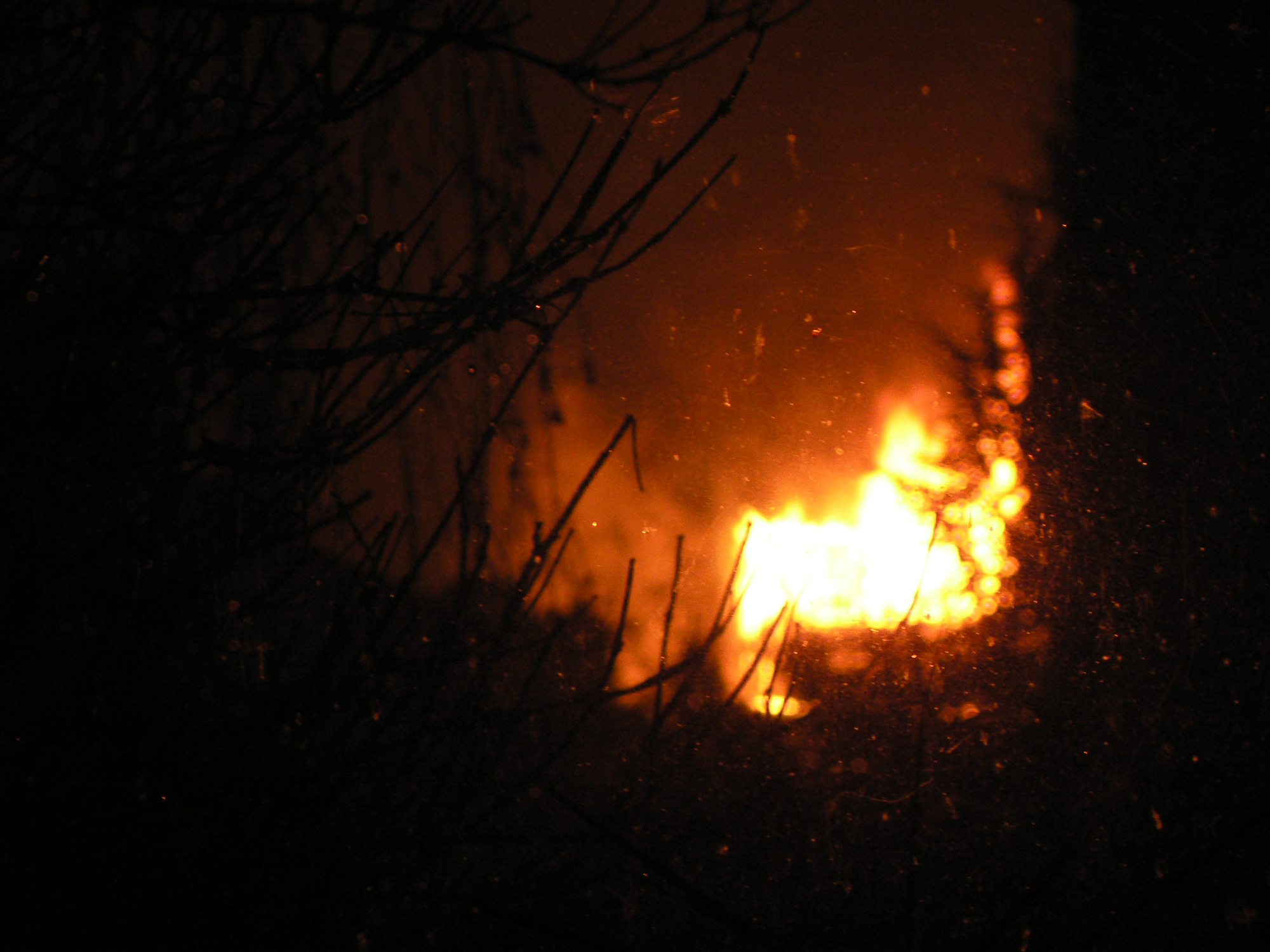 A fire a few streets away